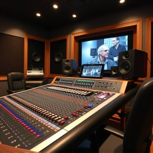 Aurora Sound Studios control room with Neve console