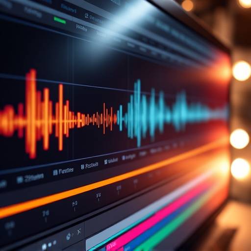 Software interface showing audio waveform being edited and restored.